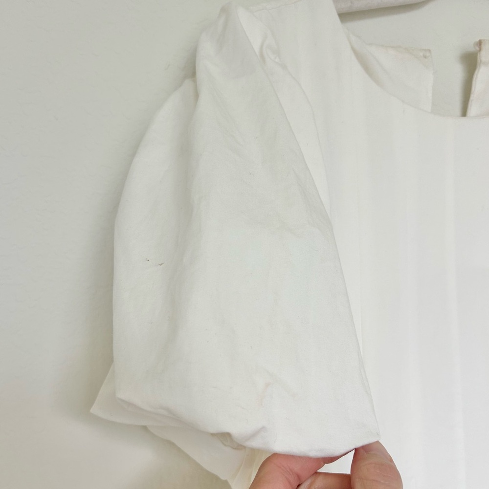 Eri + Ali Corset-Seamed Midi Dress in White - Picture 3 of 8